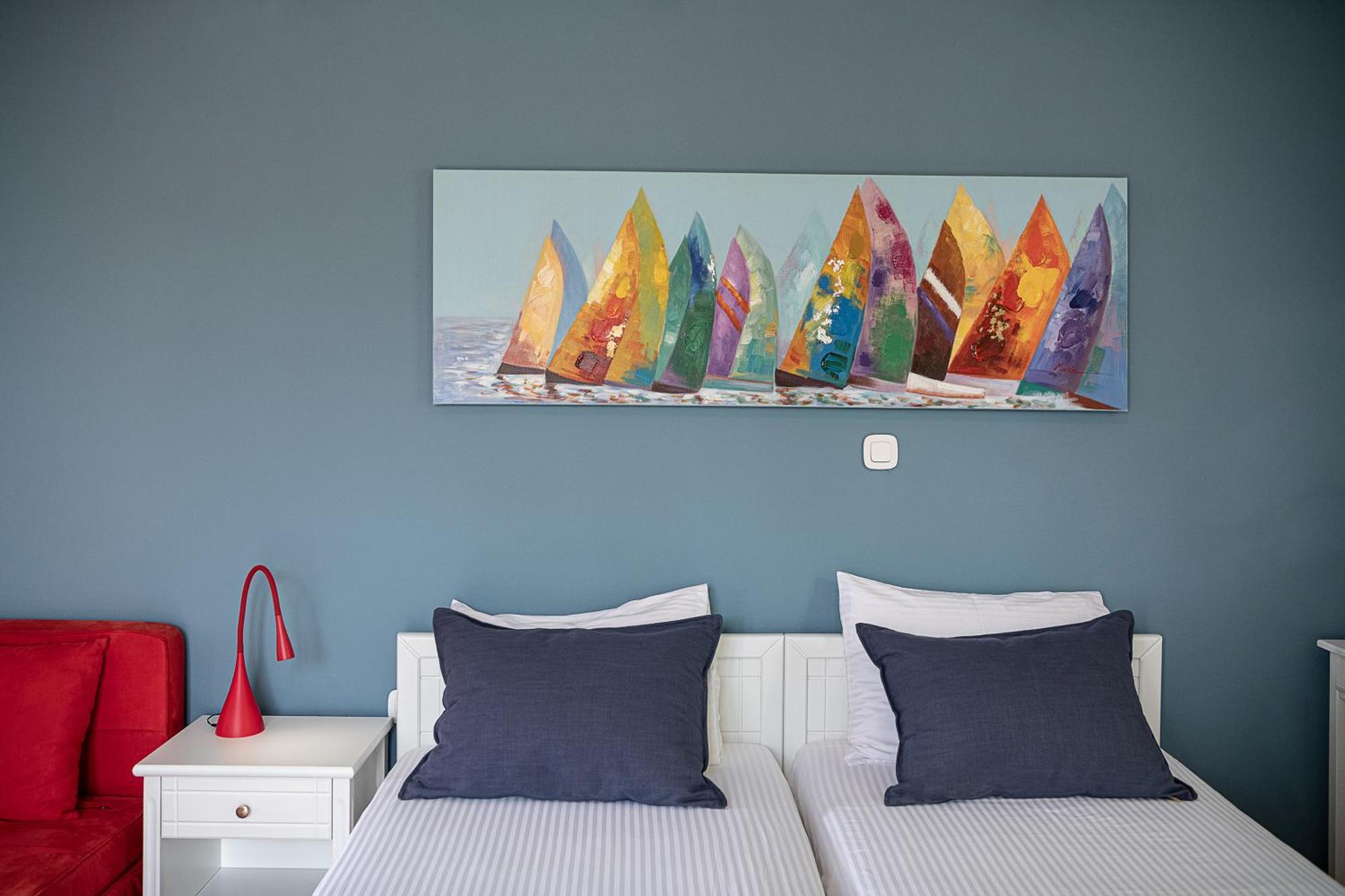 Elena Seafront Luxury Apartments Almirida Rum bild
