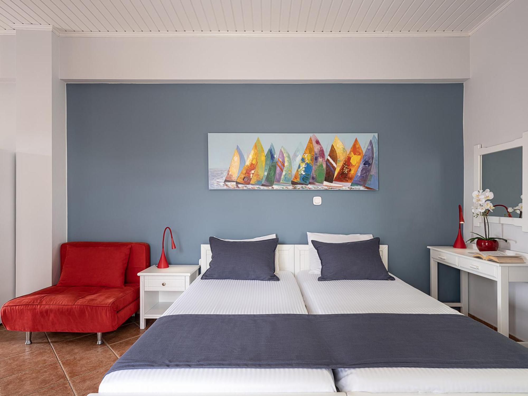 Elena Seafront Luxury Apartments Almirida Rum bild