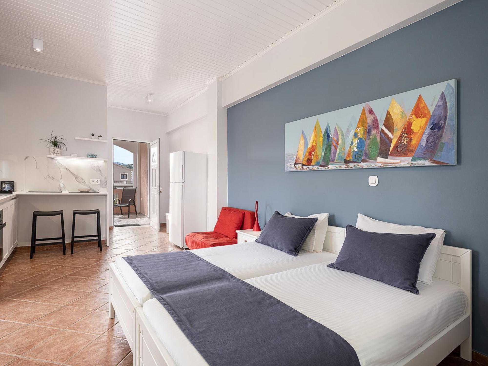 Elena Seafront Luxury Apartments Almirida Rum bild